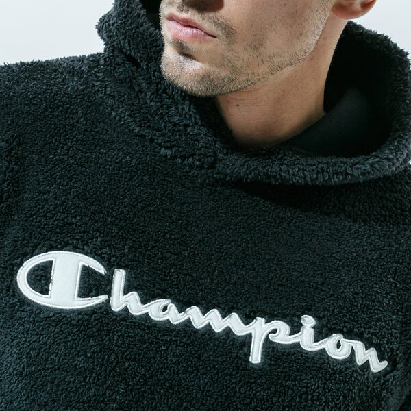 Vīriešu džemperis CHAMPION DŽEMPERIS HOODED TOP 214973kk001 krāsa melna