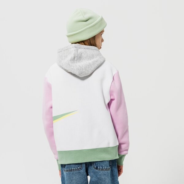Džemperi bērniem JORDAN  DŽEMPERIS AR KAPUCI  JORDAN WRAP PULLOVER GIRL 45b319-001 krāsa balta