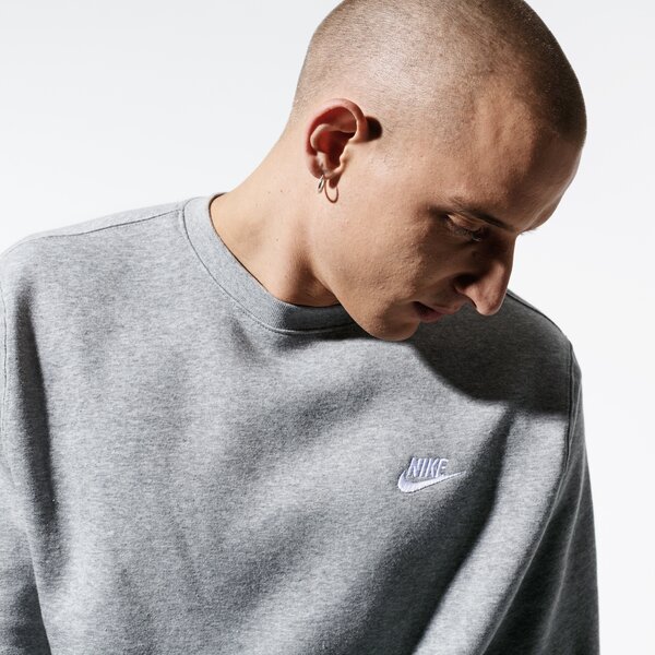 Vīriešu džemperis NIKE DŽEMPERIS SPORTSWEAR CLUB FLEECE bv2662-063 krāsa pelēka