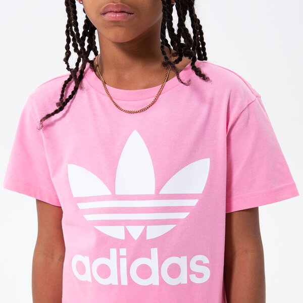 T krekli bērniem ADIDAS T-SHIRT TREFOIL TEE GIRL hk0259 krāsa rozā