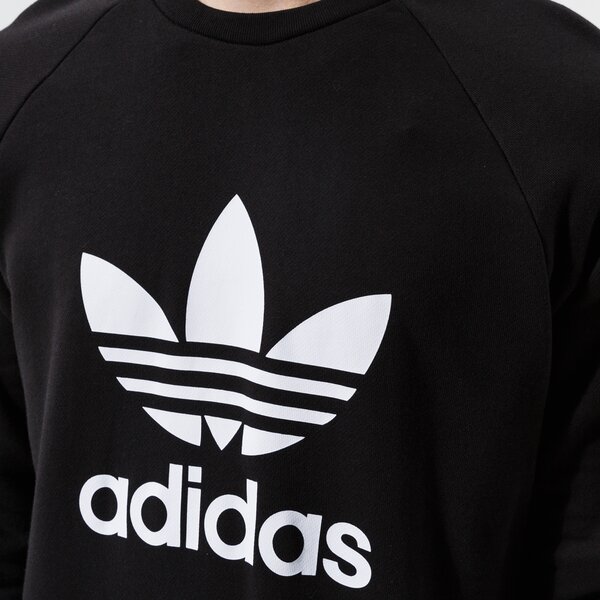 Vīriešu džemperis ADIDAS DŽEMPERIS TREFOIL CREW h06651 krāsa melna