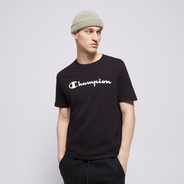 Vīriešu t krekli CHAMPION T-SHIRT CREWNECK T-SHIRT 216957kk001 krāsa melna