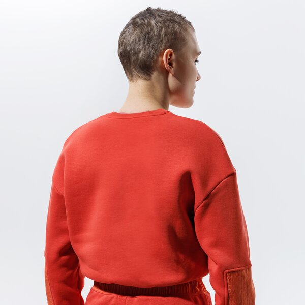 Sieviešu džemperis NIKE DŽEMPERIS W NSW CREW FLC UU dd3603-852 krāsa oranža