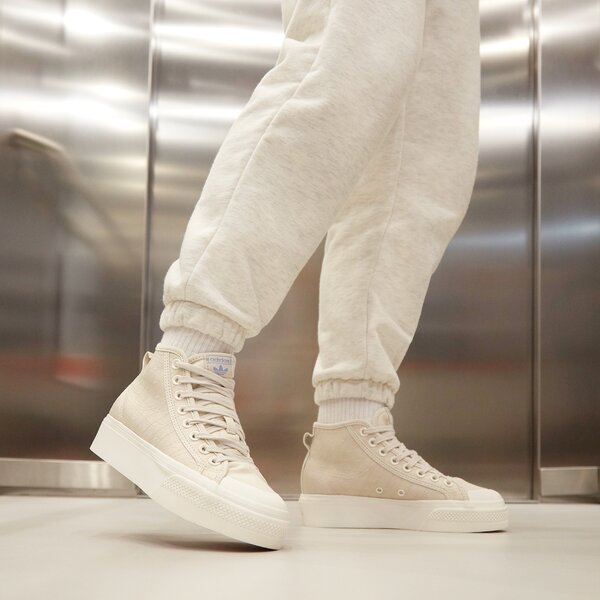 Sporta apavi sievietēm ADIDAS NIZZA PLATFORM MID W hq1986 krāsa bēša