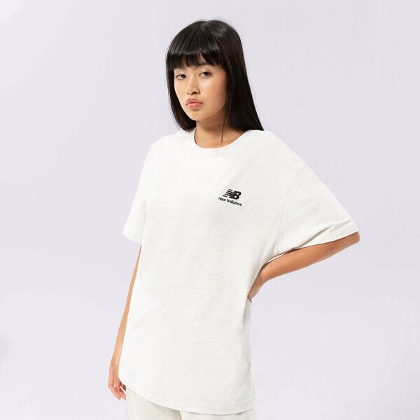 Krekli sievietēm NEW BALANCE T-SHIRT NB ESSENTIALS UNI-SSENTIALS TEE ut21503sah krāsa pelēka