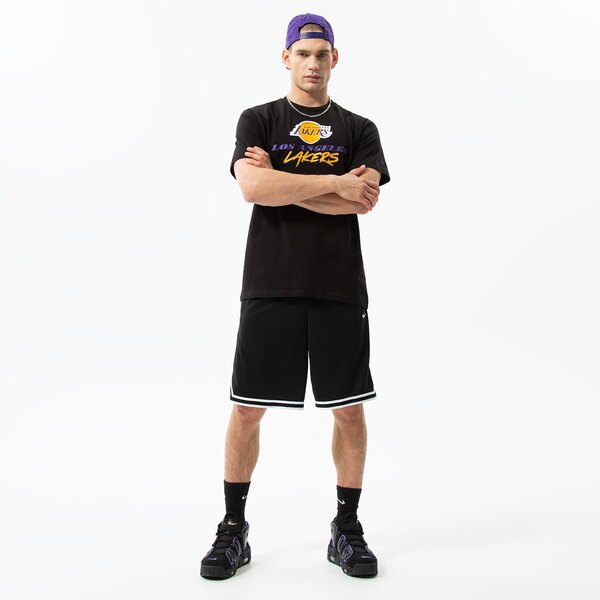 Vīriešu t krekli NEW ERA T-KREKLS NBA SCRIPT LAKERS LOS ANGELES LAKERS BLKTRP 60284675 krāsa melna