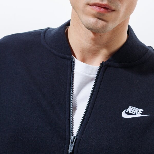 Vīriešu džemperis NIKE DŽEMPERIS AR RĀVĒJSLĒDZĒJU    SPORTSWEAR CLUB FLEEC bv2686-010 krāsa melna