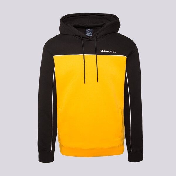 Vīriešu džemperis CHAMPION  DŽEMPERIS AR KAPUCI  HOODED SWEATSHIRT 217850kk001 krāsa sinepju dzeltenā