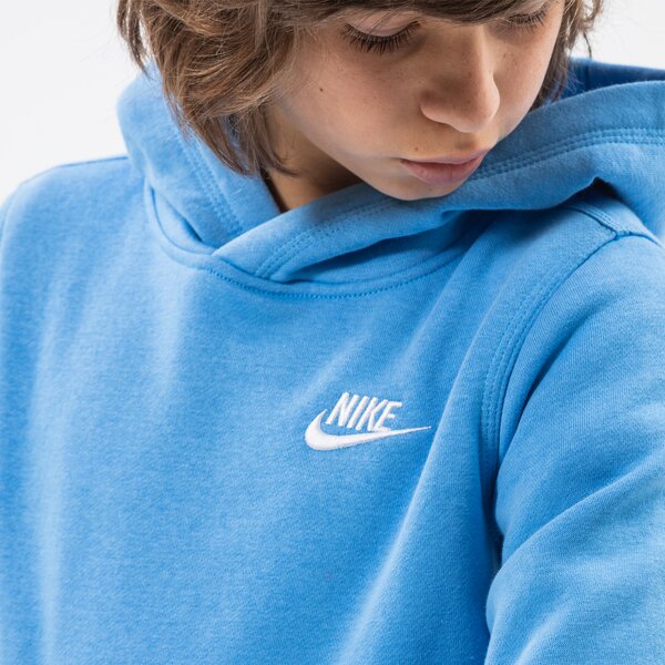 Džemperi bērniem NIKE SPORTSWEAR CLUB PULLOVER HOODIE JUNIOR BOY bv3757-412 krāsa zila