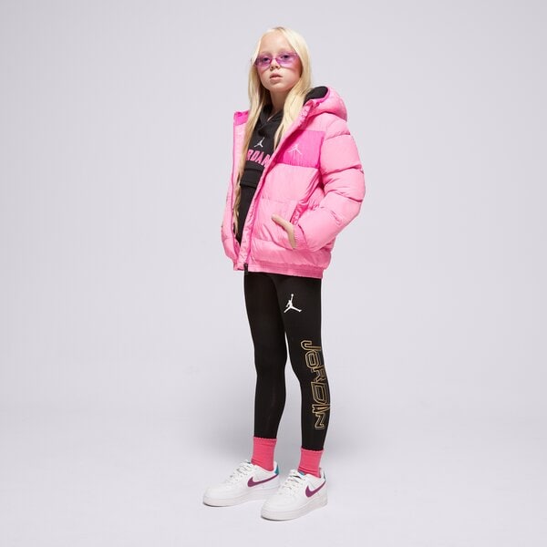 Virsjakas bērniem JORDAN JAKA ZIEMAS ESSENTIAL MIDWEIGHT PUFFER GIRL 45d195-afn krāsa rozā