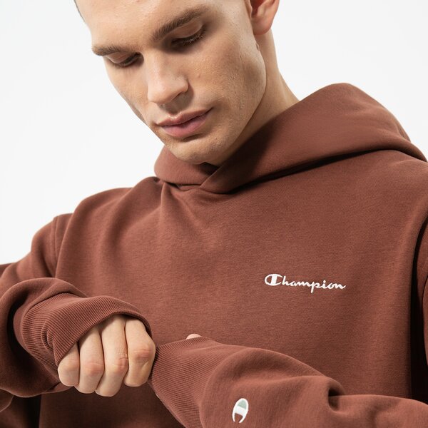 Vīriešu džemperis CHAMPION  DŽEMPERIS AR KAPUCI  HOODED SWEATSHIRT 217917ms534 krāsa brūna