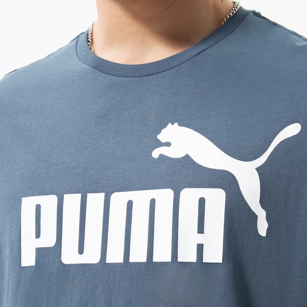 Vīriešu t krekli PUMA T-KREKLS ESS LOGO TEE (S) 586667 10 krāsa tumši zila