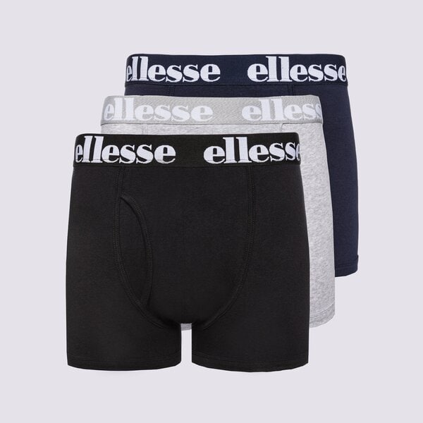 Vīriešu apakšveļa ELLESSE BOKSERŠORTI HALI 3PK BOXERS BLK/GREY/NAVY shay0614080 krāsa daudzkrāsaina