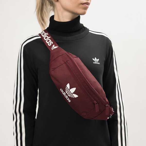 Sieviešu gurnu soma ADIDAS SOMA AC WAISTBAG ic8621 krāsa bordo