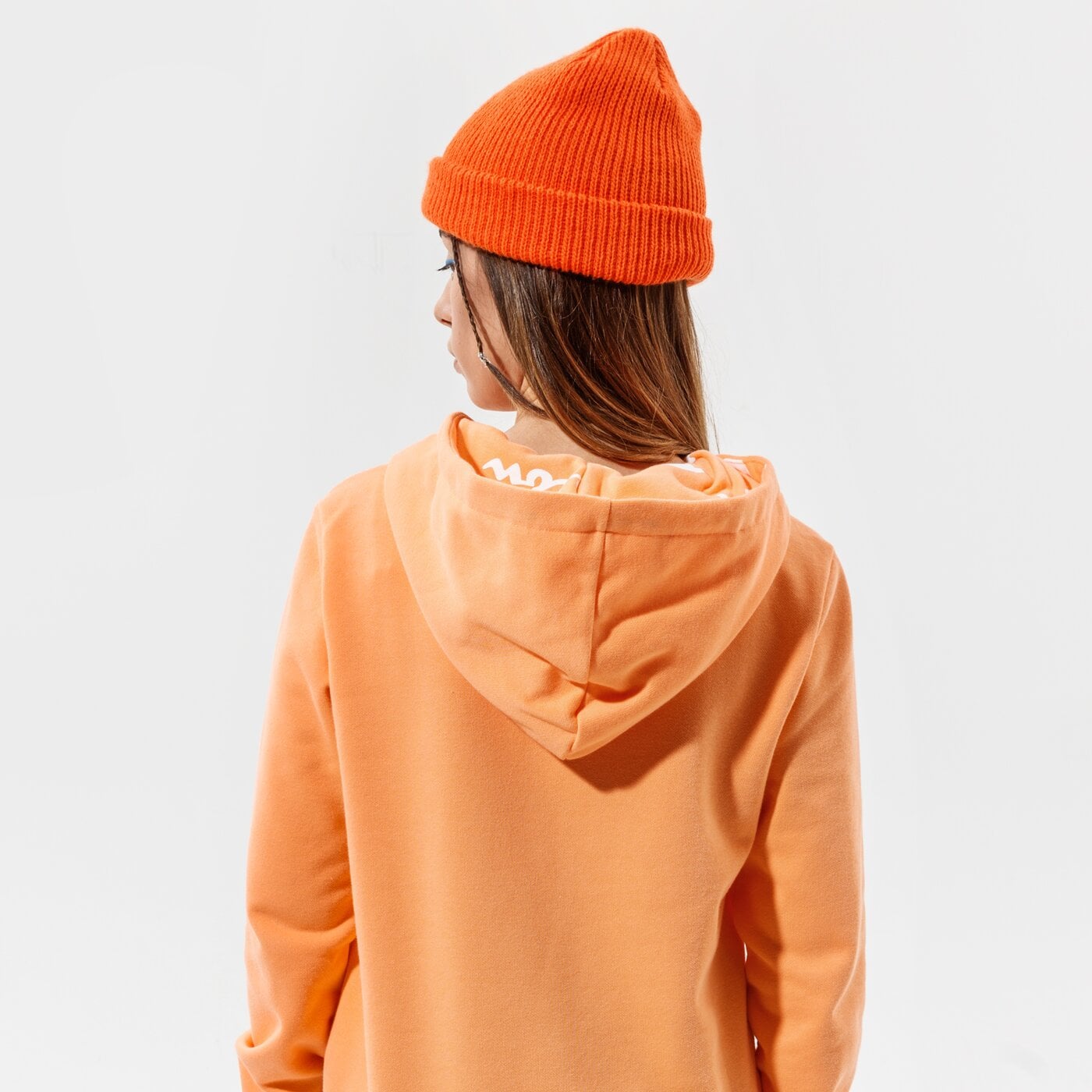 Sieviešu džemperis CHAMPION  DŽEMPERIS AR KAPUCI  HOODED SWEATSHIRT 112580ps122 krāsa oranža