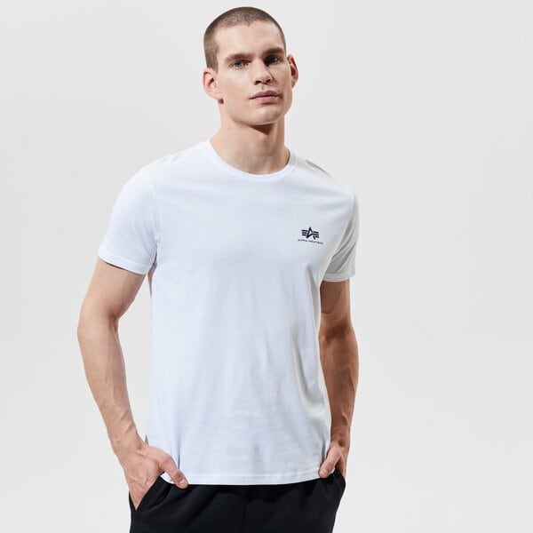 Vīriešu t krekli ALPHA INDUSTRIES T-SHIRT BASIC T SMALL LOGO 188505-09 krāsa balta