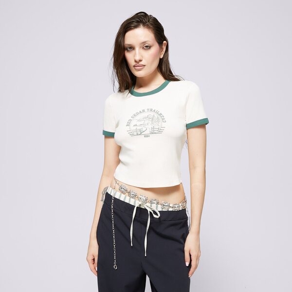 Krekli sievietēm LEVI'S T-SHIRT GRAPHIC MINI RINGER NEUTRALS a3523-0088 krāsa balta