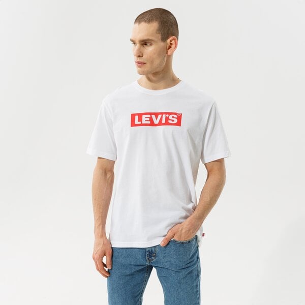 Vīriešu t krekli LEVI'S T-SHIRT BOXTAB T 16143-0181 krāsa balta