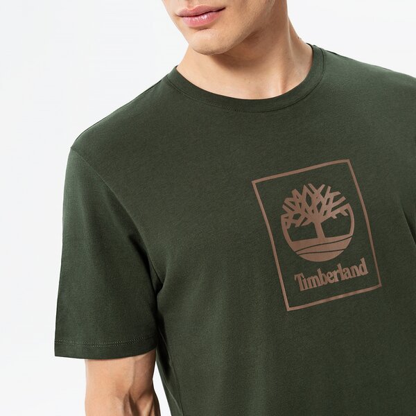 Vīriešu t krekli TIMBERLAND T-SHIRT EPP - SS STACK LOGO PRINT TEE tb0a5zh1bw51 krāsa zaļa