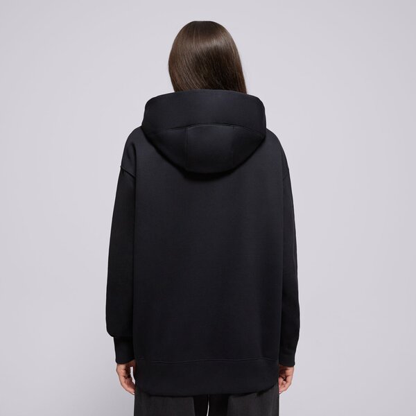 Sieviešu džemperis NIKE DŽEMPERIS AR RĀVĒJSLĒDZĒJU  W NSW   PHNX FLC FZ OS HOOD dq5758-010 krāsa melna
