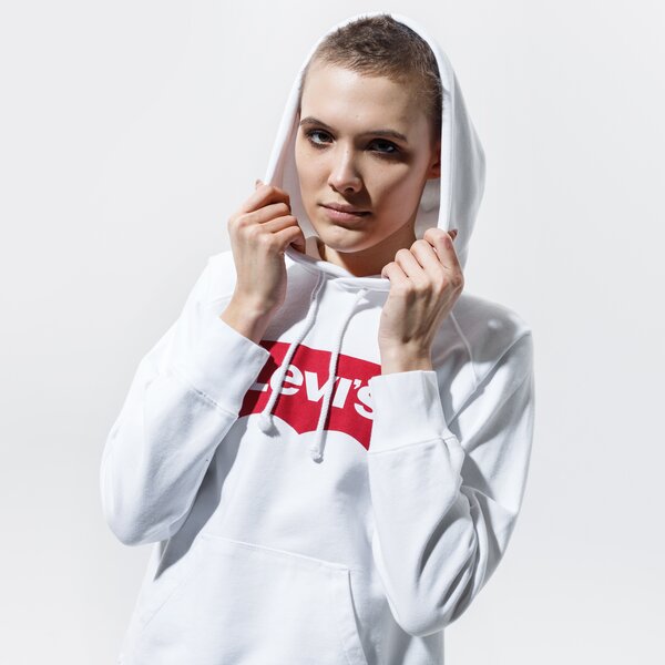 Sieviešu džemperis LEVI'S  DŽEMPERIS AR KAPUCI  GRAPHIC SPORT HOODIE 35946-0010 krāsa balta