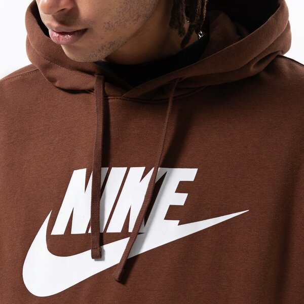 Vīriešu džemperis NIKE  DŽEMPERIS AR KAPUCI  SPORTSWEAR CLUB FLEECE bv2973-259 krāsa brūna