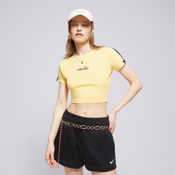 Krekli sievietēm ELLESSE T-KREKLS LATUS CROPPED T-KREKLS YELLOW sgk12165606 krāsa dzeltena