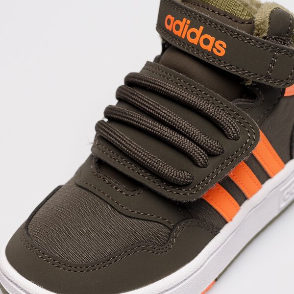 Sporta apavi bērniem ADIDAS HOOPS MID 3.0 FUR AC I  gw4480 krāsa haki