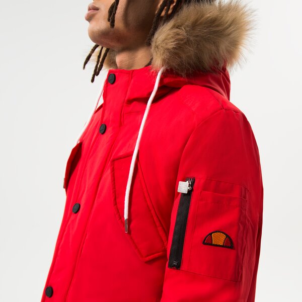 Ziemas jaka vīriešiem ELLESSE JAKA ZIEMAS BLIZZARD PARKA JACKET RED shl03704823 krāsa sarkana