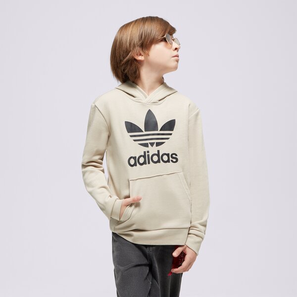 Džemperi bērniem ADIDAS  DŽEMPERIS AR KAPUCI  TREFOIL HOODIE BOY ij7204 krāsa bēša