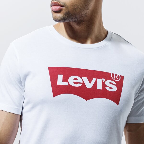 Vīriešu t krekli LEVI'S T-SHIRT GRAPHIC SET-IN NECK 17783-0140 krāsa balta