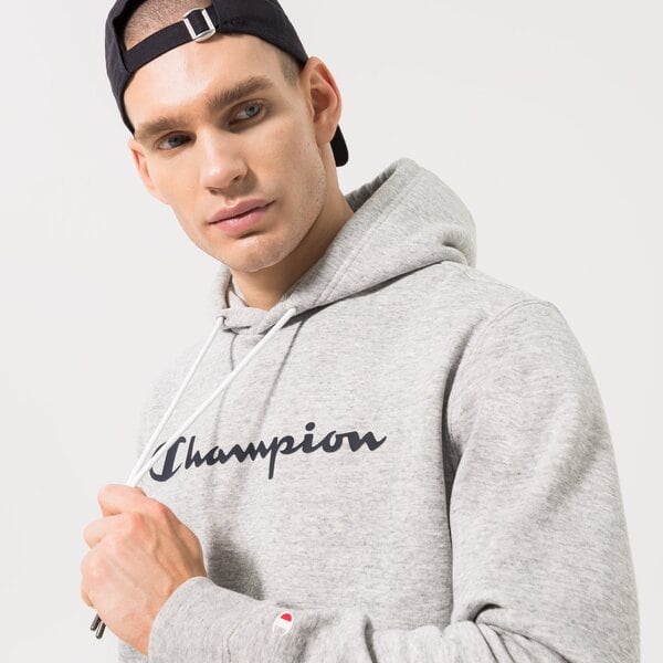 Vīriešu džemperis CHAMPION  DŽEMPERIS AR KAPUCI  HOODED SWEATSHIRT 218282em021 krāsa pelēka