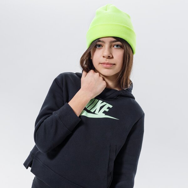 Džemperi bērniem NIKE  DŽEMPERIS AR KAPUCI  SPORTSWEAR GIRL da5157-014 krāsa melna