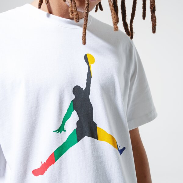 Vīriešu t krekli JORDAN T-SHIRT M J SPRT DNA JUMPMAN SS CREW cu1974-100 krāsa balta