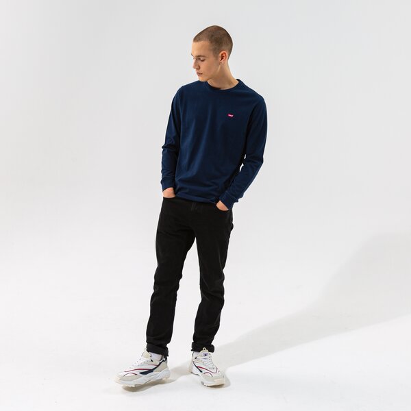 Vīriešu t krekli LEVI'S T-SHIRT LS ORIGINAL HM 72848-0001 krāsa tumši zila