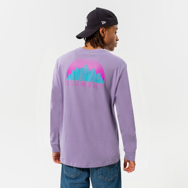 Vīriešu t krekli ELEMENT T-SHIRT HOLLIS LS c1lsb9-4815 krāsa violeta