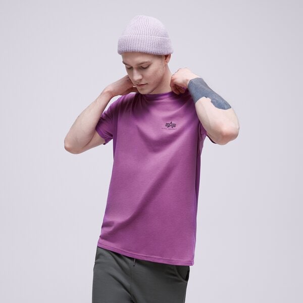 Vīriešu t krekli ALPHA INDUSTRIES T-SHIRT BASIC T SMALL LOGO 188505677 krāsa violeta