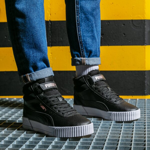Sporta apavi bērniem PUMA CARINA MID FUR JR 30968301 krāsa melna