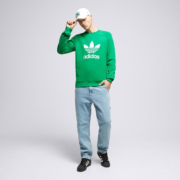 Vīriešu džemperis ADIDAS DŽEMPERIS TREFOIL CREW im4503 krāsa zaļa