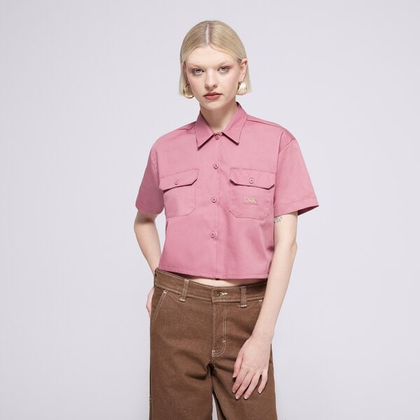 Krekli sievietēm DICKIES KREKLS WORK SHIRT CROPPED SS W dk0a4ysxj541 krāsa violeta