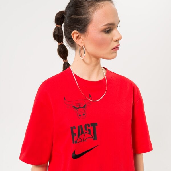 Krekli sievietēm NIKE T-SHIRT CHI W NK ES VS BOXY TEE NBA dz0196-657 krāsa sarkana