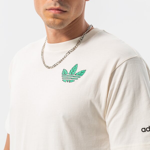 Vīriešu t krekli ADIDAS T-SHIRT TREFOIL LEAVES hc2140 krāsa balta