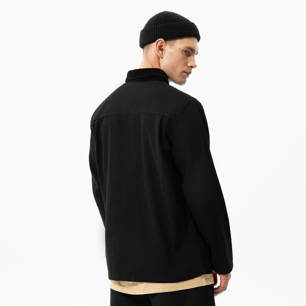 Ziemas jaka vīriešiem VANS JAKA MN DRILL CHORE COAT vn0a3wf1blk1 krāsa melna