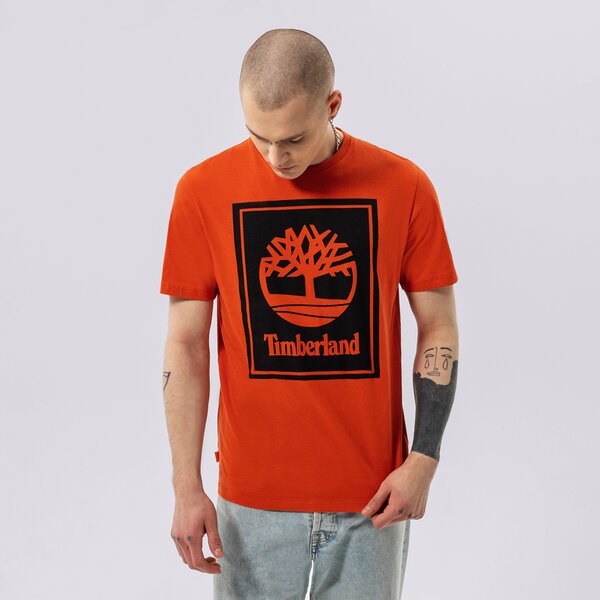 Vīriešu t krekli TIMBERLAND T-SHIRT YC SS STACK LOGO TEE (REGULAR) tb0a2aj1cn41 krāsa sarkana