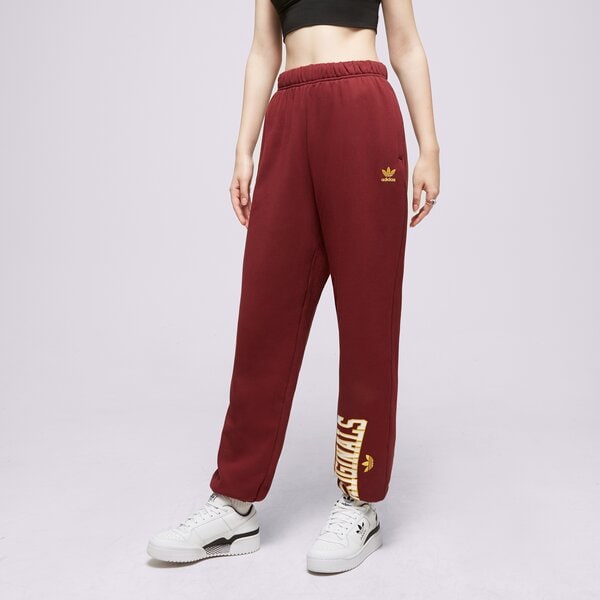 Sieviešu bikses ADIDAS BIKSES TRACK PANTS ic6035 krāsa bordo