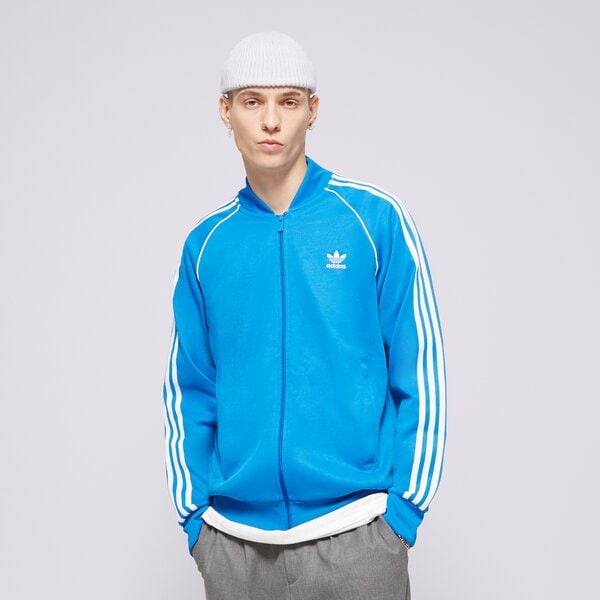 Vīriešu džemperis ADIDAS DŽEMPERIS AR RĀVĒJSLĒDZĒJU  SSTAR TT BLUE il2493 krāsa zila