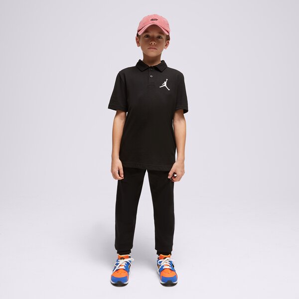 T krekli bērniem JORDAN T-SHIRT POLO JDB JUMPMAN POLO BOY 95c217-023 krāsa melna