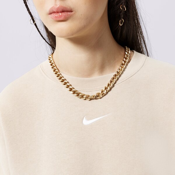 Sieviešu džemperis NIKE DŽEMPERIS W NSW ESSNTL CLCTN FLC OS CRW dj7665-126 krāsa bēša