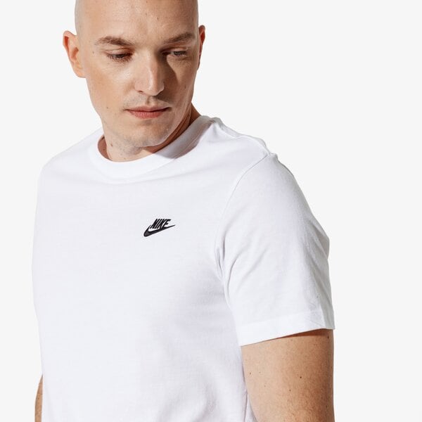 Vīriešu t krekli NIKE T-SHIRT SPORTSWEAR CLUB ar4997-101 krāsa balta