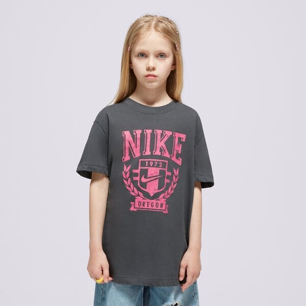 T krekli bērniem NIKE T-SHIRT G NSW TREND BF TEE GIRL fz4724-060 krāsa pelēka